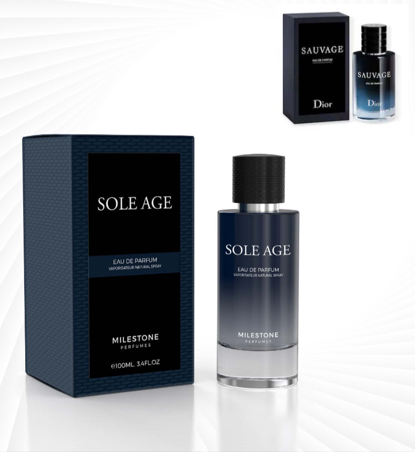 SOLE AGE Men EDP 100MI 3.40z By Milestone Oriental Aromas