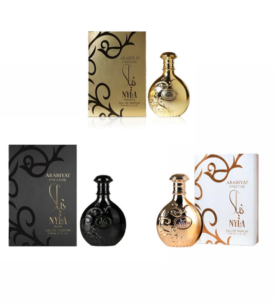 COMBO 3PCS NYLA WOMEN EDP - 100ML (3.4 oz) EACH by ARABIYAT PRESTIGE