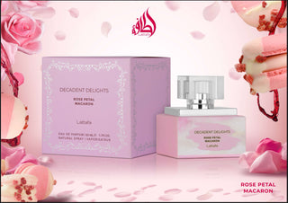 DECADENT DELIGHTS ROSE PETAL MACARON WOMEN EDP - 50ML 1.7OZ BY LATTAFA