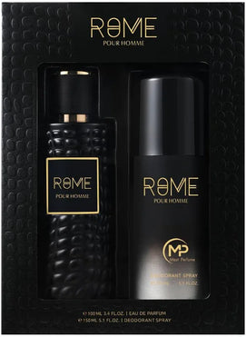 2 PIECE SET ROME MEN EDP - 3.4OZ + 5.0 OZ Deo BY BHARARA