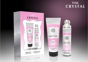 PINK CRYSTAL FRAGRANCE MIST + LOTION GIFT SET 2 IN 1 - 100ML (3.40z) BY MILESTONE