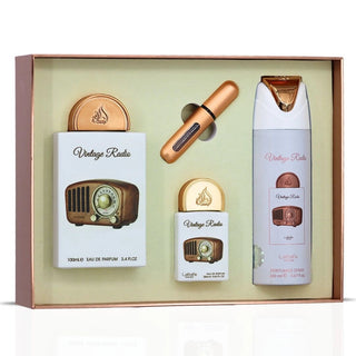 GIFT SET VINTAGE RADIO - 3 Piece Eau De Parfum Gift Set BY LATTAFA PRIDE