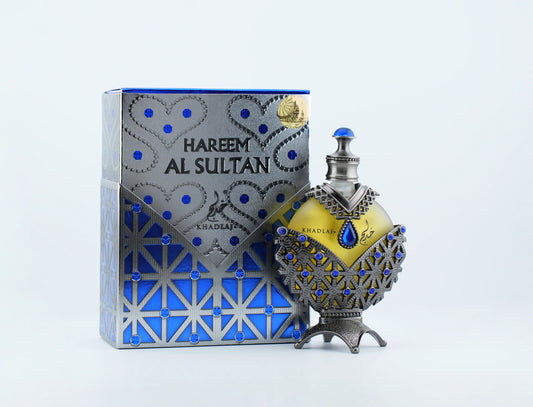 Hareem Sultan Blue - Unisex Perfume Oil 1.18 Fl Oz Concentrated by Khadlaj Perfumes
