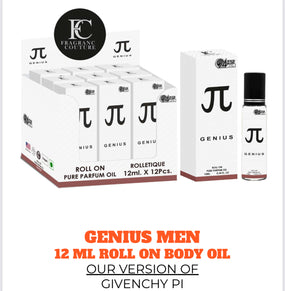 1 Piece GENIUS MEN 12Ml Roll On Body Oil