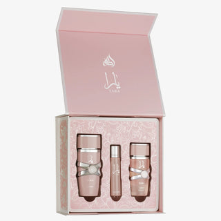 LATTAFA YARA 3 PCS GIFTSET WITH 100ML EDP + 12ML TRAVEL SPRAY + 50ML HAIRMIST