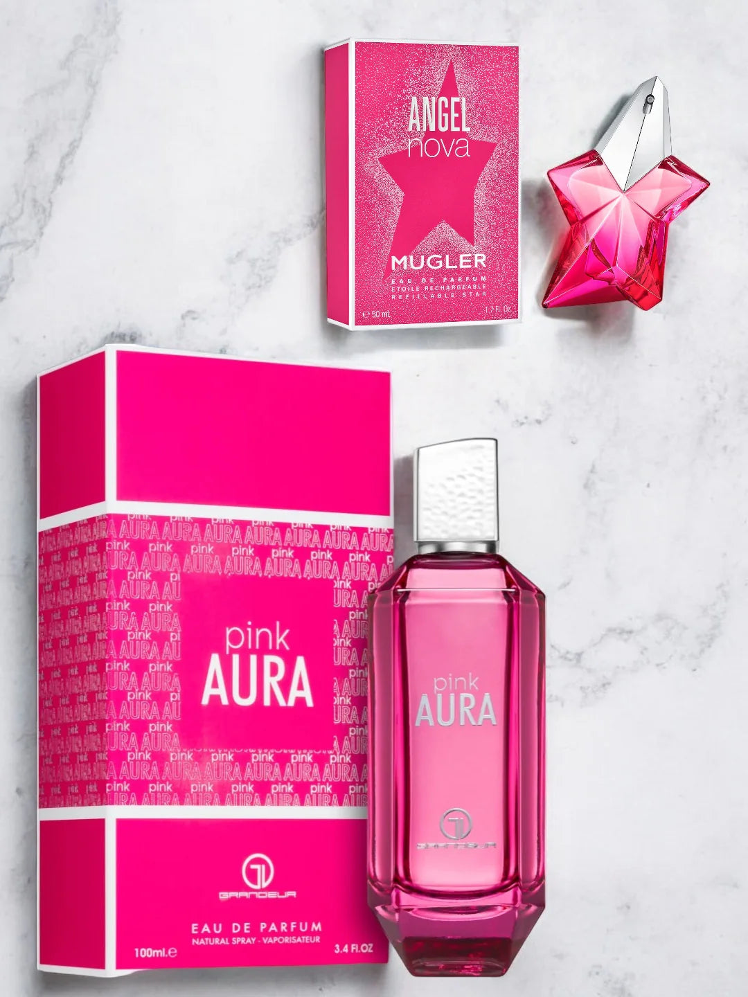 PINK AURA WOMEN EDP - 100 ML (3.4oz) BY GRANDEUR