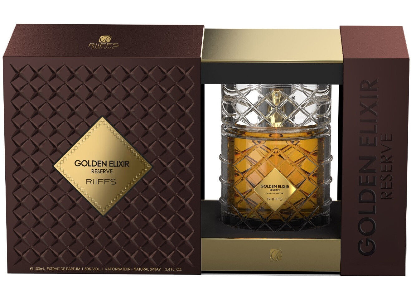 GOLDEN ELIXIR RESERVE UNISEX EDP - 100ML (3.4OZ) BY RIIFFS – Oriental ...