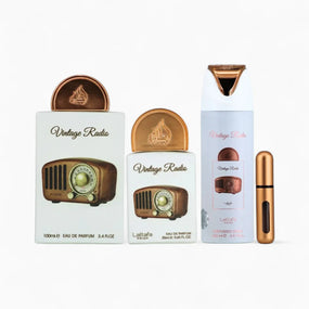 GIFT SET VINTAGE RADIO - 3 Piece Eau De Parfum Gift Set BY LATTAFA PRIDE