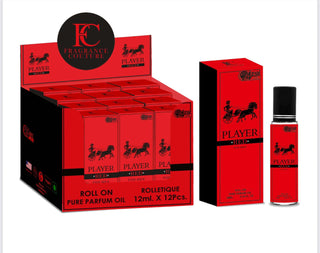 1 PIECE PLAYER RED MEN 12Ml Roll On Body Oil