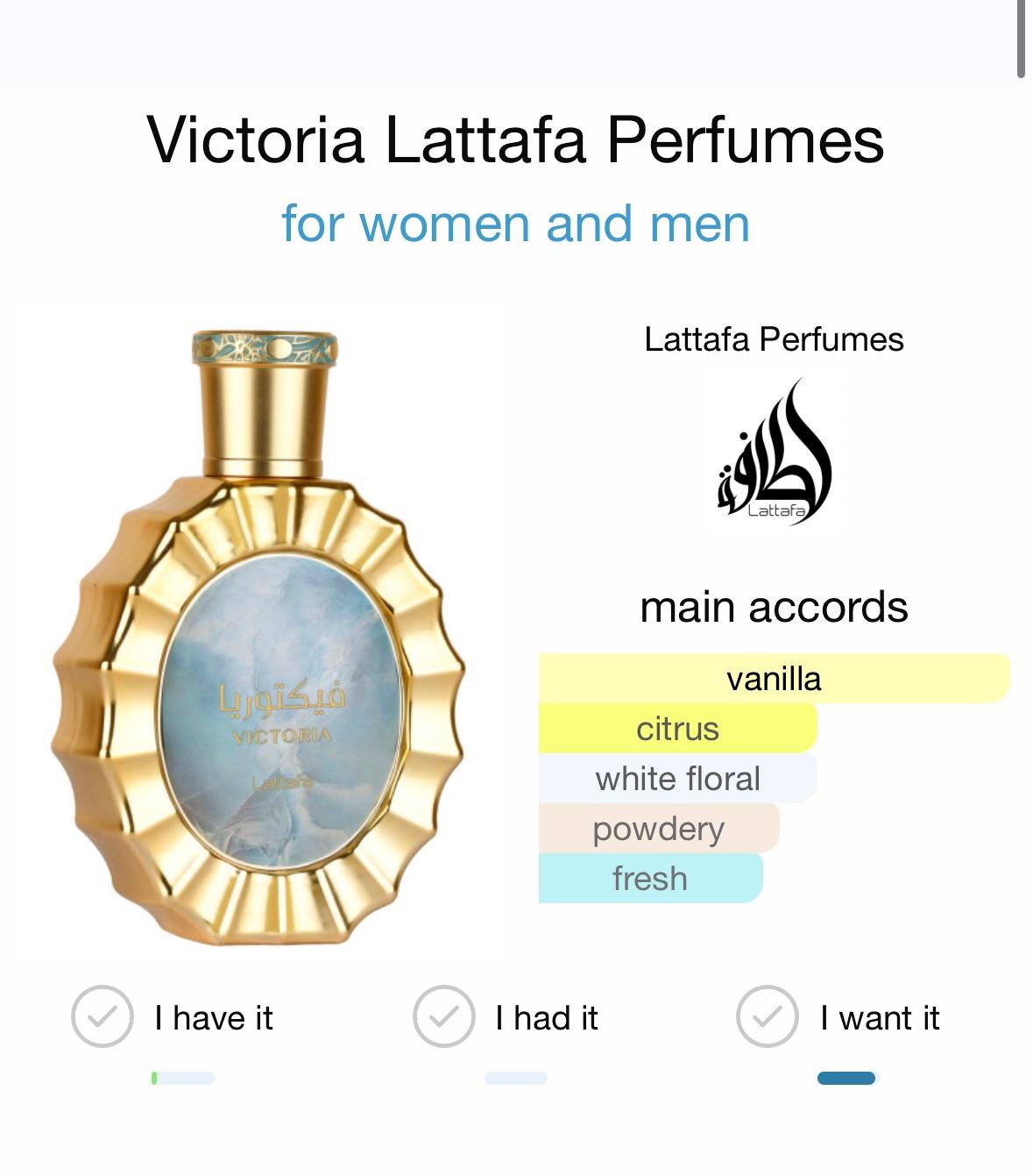 VICTORIA WOMEN EDP - 100ML (3.4oz) BY LATTAFA