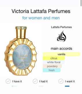 VICTORIA WOMEN EDP - 100 ml (3,4 oz) DE LATTAFA