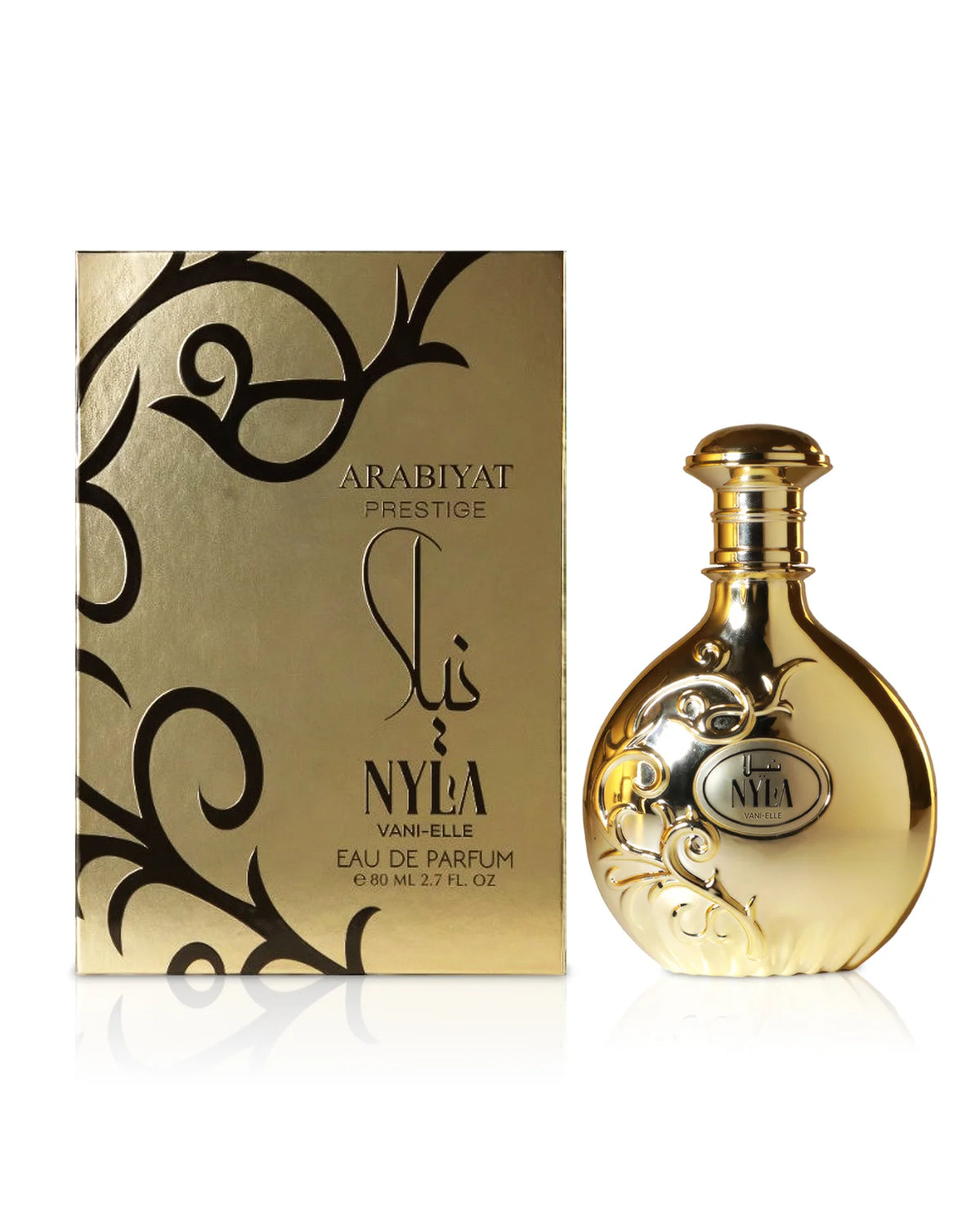 香水(女性用) Arabiyat Prestige Nyla EDP 80ml NYLA VANIELLE WOMEN EDP - 80ML BY ARABIYAT PRESTIGE – Oriental Aromas