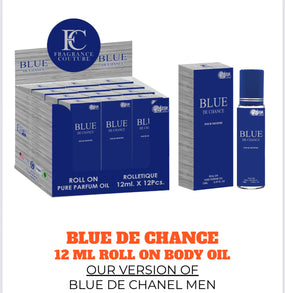 1 BLUE DE CHANCE MEN 12Ml Roll On Body Oil