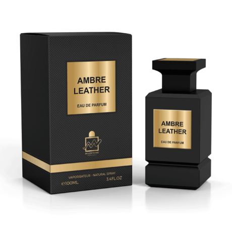 AMBER LEATHER UNISEX leather - 100ML (3.40z) by MILESTONE