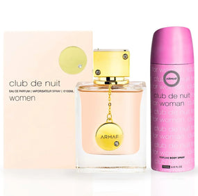 Club De Nuit Women EDP Spray 105ML (3.6 OZ) & Perfumed Body Spray 200ML (6.8 OZ) By Armaf | Exquisite Fragrance For Women (MADEMOISELLE BUNDLE)