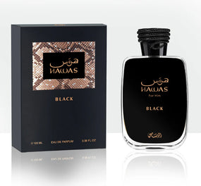 HAWAS BLACK MEN EDP - 100 ml (3,40 oz) DE RASASI