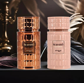 Tiramisu Coco & Tiramisu Caramel Eau De Parfum Sprays 100ML (3.4 OZ) By Zimaya | A Sweet, Indulgent Bundle For Those Who Love Cozy, Dessert-Inspired Scents. (Bundle)