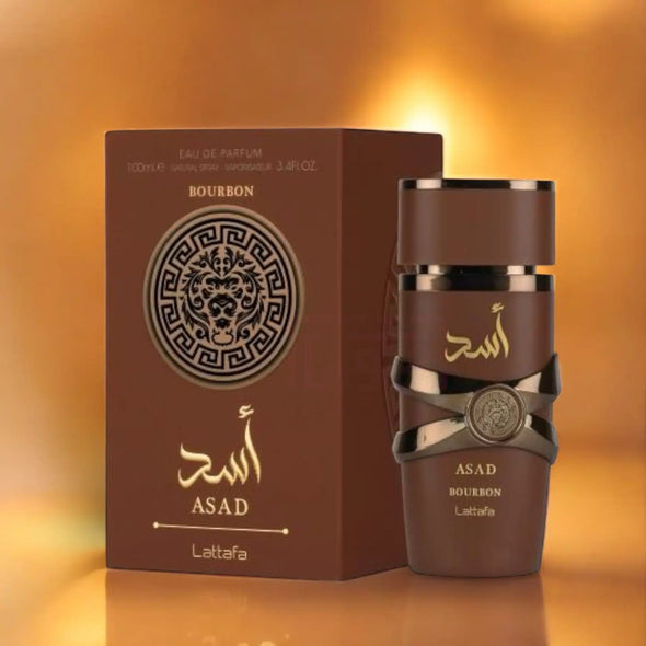 ASAD BOURBON EDP MEN - 100ML (3.4oz) BY LATTAFA – Oriental Aromas ASAD BOURBON EDP MEN - 100ML (3.4oz) BY LATTAFA – Oriental Aromas