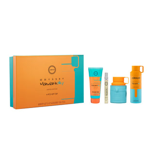 ARMAF SET ODYSSEY MANDARIN 4PC M EDP 3.4OZ
