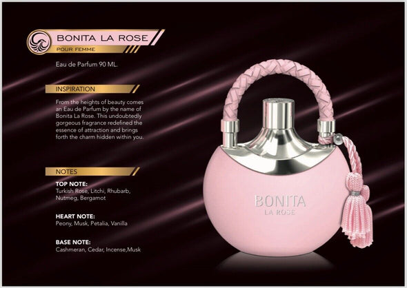 BONITA LA ROSE WOMEN EDP- 100ML (3.4oz) BY LE FALCONE – Oriental