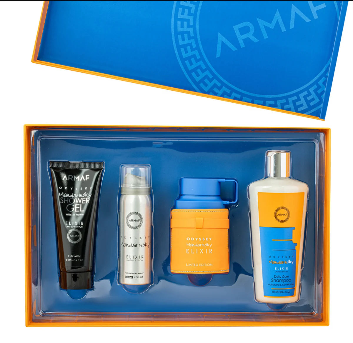 ARMAF SET ODYSSEY MANDARIN SKY ELIXIR 4PC M EDP 3.4OZ – Oriental ARMAF SET ODYSSEY MANDARIN SKY ELIXIR 4PC M EDP 3.4OZ – Oriental