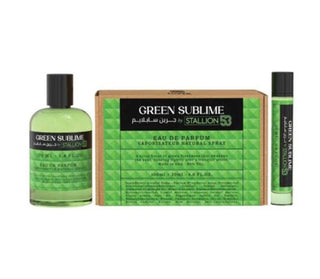 SET GREEN SUBLIME BY STALLION 53 UNISEX (2pc) EDP SP - 100ml (3.4oz) & 20ml (0.68oz) By Emper