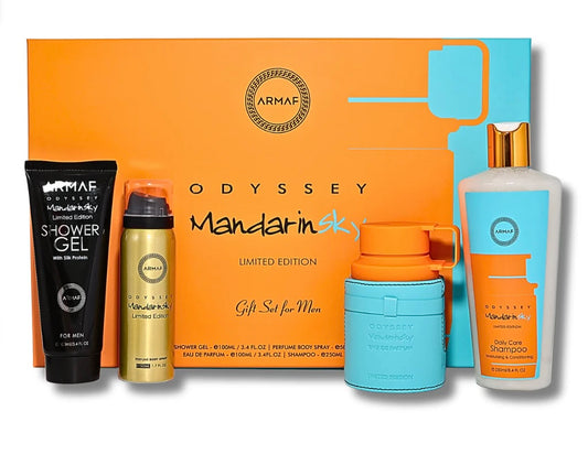 ARMAF SET ODYSSEY MANDARIN 4PC M EDP 3.4OZ