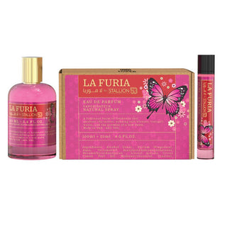 SET LA FURIA BY STALLION 53 WOMEN (2pc) EDP SP - 100ml (3.4oz) & 20ml (0.68oz) By Emper