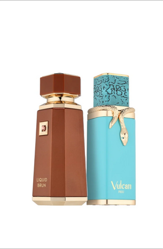 SET DUSK TILL DAWN VULCAN FEU + LIQUID BRUN EDP UNISEX - 100ml (3.4oz) & 100ml (3.4oz) By French Avenue