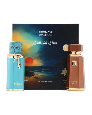 SET DUSK TILL DAWN VULCAN FEU + LIQUID BRUN EDP UNISEX - 100ml (3.4oz) & 100ml (3.4oz) By French Avenue