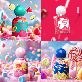 TUBBEES Eau De Parfum para niños y mujeres, lote de 4 perfumes, 50 ml, 1,7 oz, de Grandeur