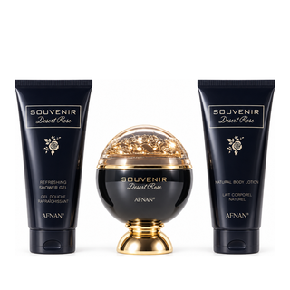 SOUVENIR DESERT ROSE 3 PIECE SET EDP WOMEN BY AFNAN