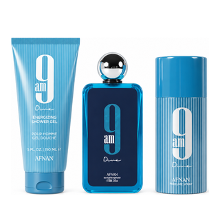 AFNAN 9AM DIVE 3PCSET U 3.4 EDP spray / 5.0 S.GEL / 5.0 DEO