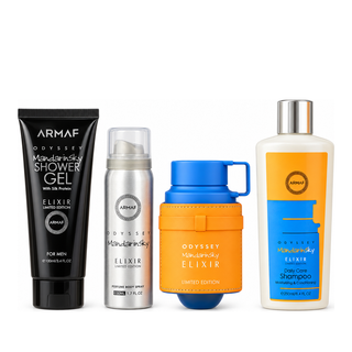 ARMAF SET ODYSSEY MANDARIN SKY ELIXIR 4PC M EDP 3.4OZ