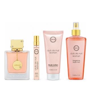 Set Armaf Club de Nuit 4 PCS (3.6 oz EDP + BL + BM + Mini ) For Women