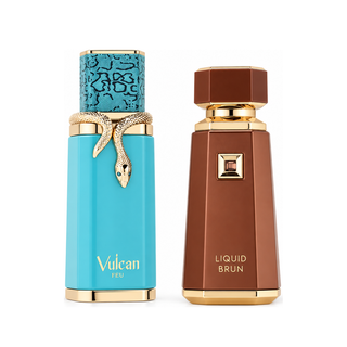 SET DUSK TILL DAWN VULCAN FEU + LIQUID BRUN EDP UNISEX - 100ml (3.4oz) & 100ml (3.4oz) By French Avenue