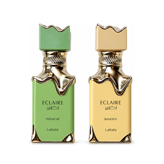 COMBO LATTAFA ECLAIRE BANOFFI + PISTACHE EDP 100ML (3.4 OZ) By Lattafa | Long Lasting, Gourmand, Enchanting Scents. (SWEET BUNDLE)