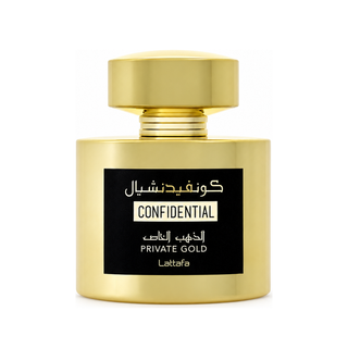 CONFIDENTIAL PRIVATE GOLD UNISEX 3.4 OZ. EDP by LATTAFA