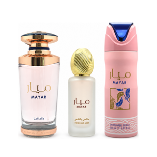 SET LATTAFA MAYAR WOMEN ( 3 PC) 3.4 OZ EDP / 6.8 OZ PERFUME SPY / 1.7 OZ HAIRMIST