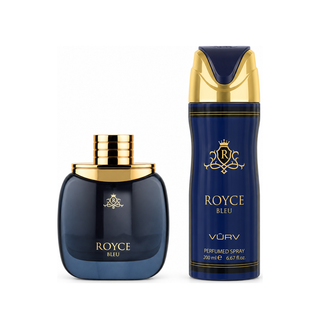 NEW ROYCE BLEU 2 PIECE GIFT SET EDP - 100ML (3.4) + 200ML BODY SPRAY by MAISON ALHAMBRA