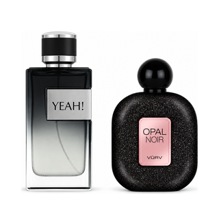HIS & HERS Yeah Parfum Men & Opal Noir women 100ML (3.4 OZ) | By MAISON ALHAMBRA & VURV Long-Lasting · Luxurious · Enchanting Scents (ELEGANCE BUNDLE)