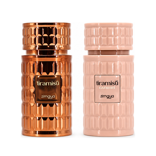 Tiramisu Coco & Tiramisu Caramel Eau De Parfum Sprays 100ML (3.4 OZ) By Zimaya | A Sweet, Indulgent Bundle For Those Who Love Cozy, Dessert-Inspired Scents. (Bundle)